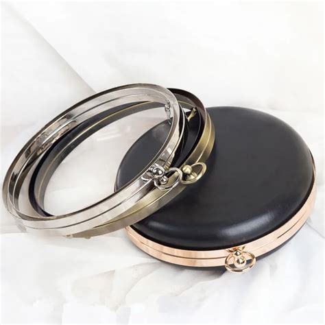 metal box purse frame|metal frame purse circle.